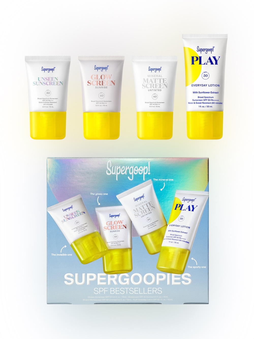 BRAND NEW Supergoop! Play & Mini SPF Sunscreen Set